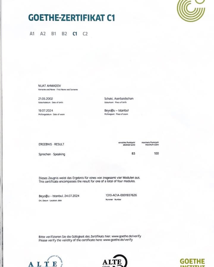 Offizielles GOETHE C1-Zertifikat online in Polen kaufen