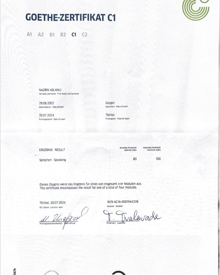 Erwerben Sie online ein Goethe-C1-Zertifikat in Österreich